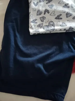 Pijama Verano Corazones Azul Blanco