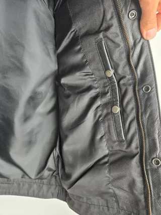 Chaleco Cuero Motero Talla L