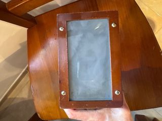 Antiguo estereoscopio de madera