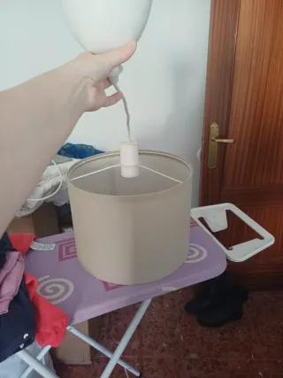 Lámpara Beige Tela Ikea