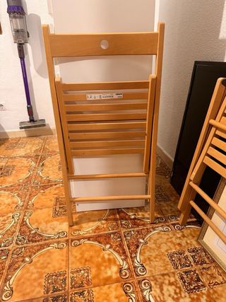Sedia pieghevole in legno Ikea