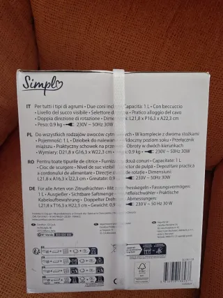 Exprimidor de cítricos Simple