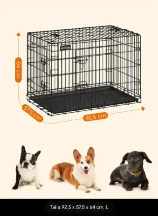 Jaula para mascotas negra
