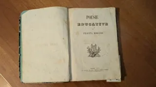 Libro antico Poesie educative 1871