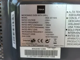 Horno Microondas Teka con Grill
