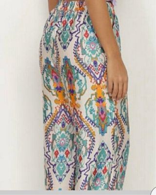 Pantalón estampado palazzo