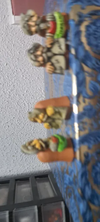 2 dedales de barro Quijote y Sancho