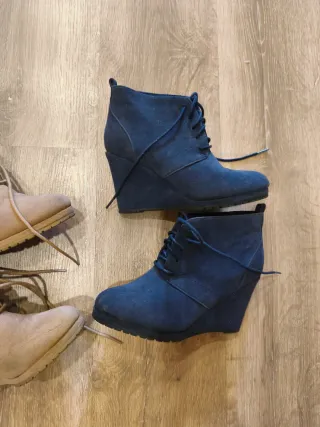 Botines de cuña, número 37