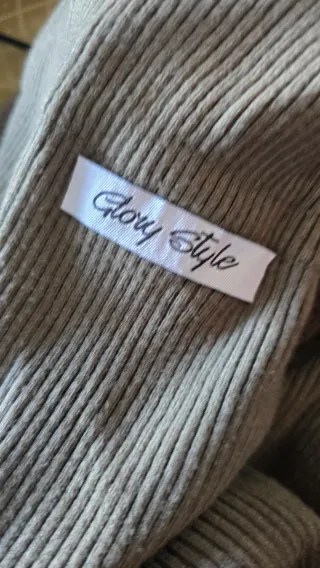 Vestido verde militar de punto