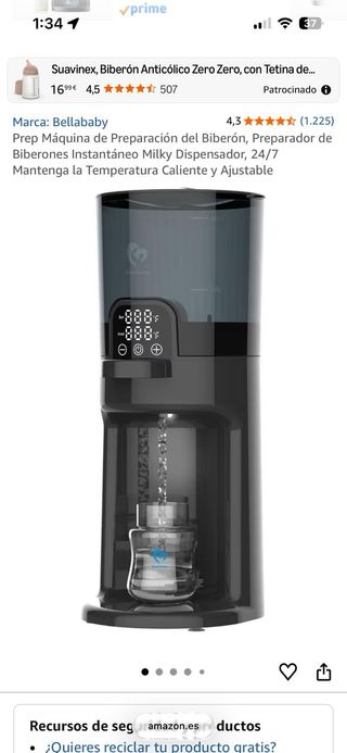 Preparador Biberones Bellababy Instant Warmer BLA8