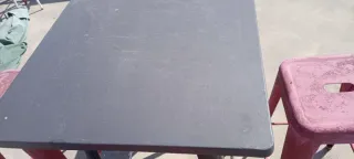 2 Mesas Altas y 8 taburetes