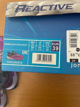 Zapatillas Joma Running Talla 39 Violeta