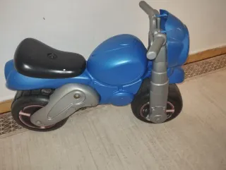 Moto infantil azul y gris