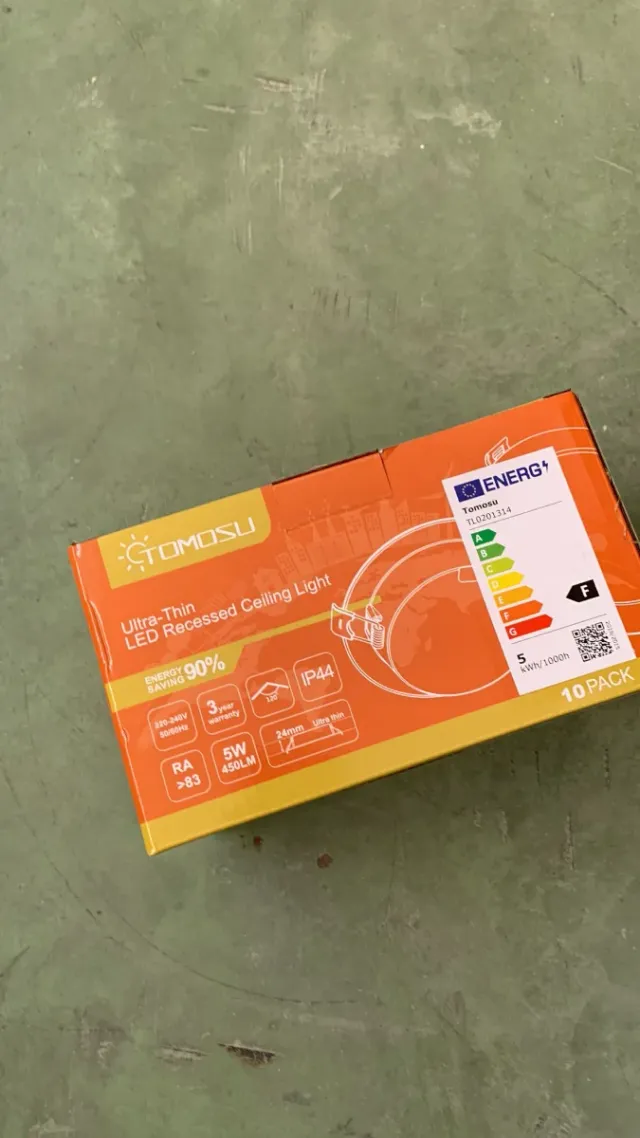 10 Focos LED Empotrables Tomosu Ultra Finos