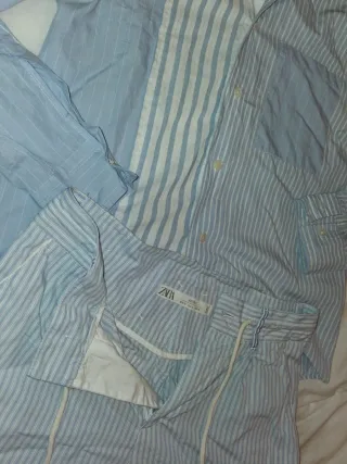 Conjunto Zara Studio Rayas Talla m