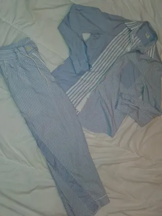 Conjunto Zara Studio Rayas Talla m