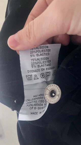 Peto Falda Vaquera Negro