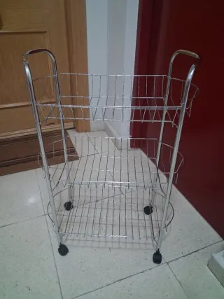 Carrito Frutero Metálico con Ruedas