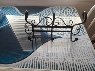 Perchero de pared negro