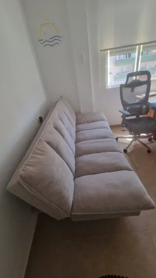 Sofá cama gris 200cm