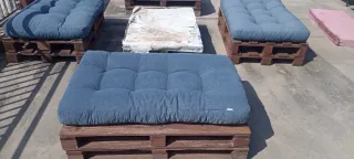 Conjunto 16 Palets Dobles con 16 Asientos
