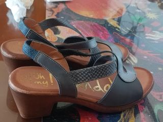 Sandalias, piel, no 40