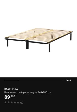 Base Cama IKEA 140X200 colchon, edredon, funda nor