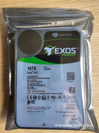 Disco Duro Seagate Exos Enterprise 16TB