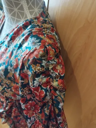 Vestido corto estampado flores talla única