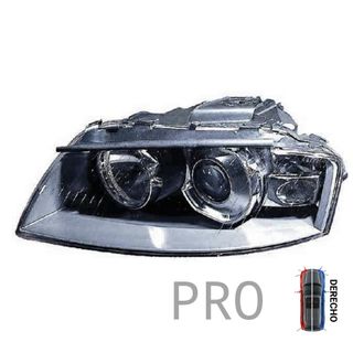 Faro Principal Eléctrico Con Motor - Derecho - Audi A3 3P (2003-2008)