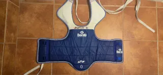 Peto Taekwondo Reversible Talla 0 Azul/Rojo