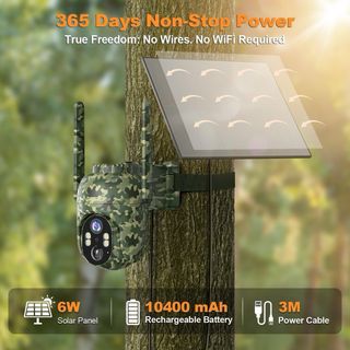 Camara vigilancia exterior solar con SIM