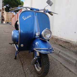 Vespa Faro Bajo Azul
