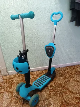 Patinete Scooter 5 en 1 Azul