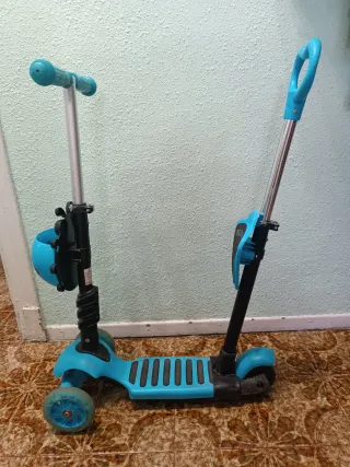 Patinete Scooter 5 en 1 Azul
