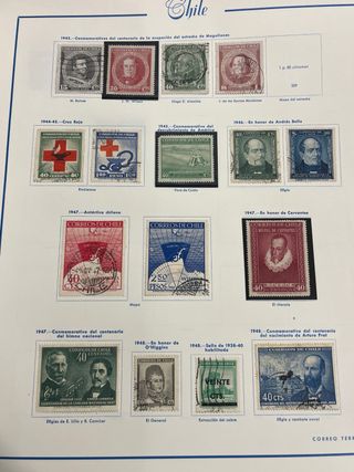 Álbum de Sellos Chile 1853-1970 + Correo Aéreo