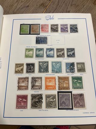 Álbum de Sellos Chile 1853-1970 + Correo Aéreo
