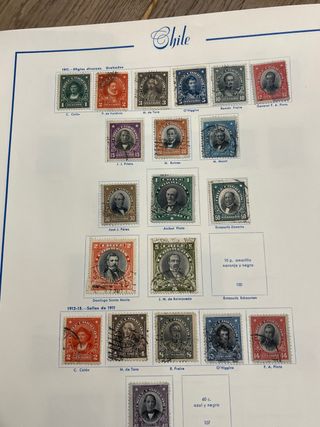 Álbum de Sellos Chile 1853-1970 + Correo Aéreo