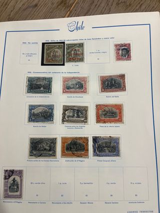 Álbum de Sellos Chile 1853-1970 + Correo Aéreo