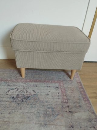 Ikea Strandmon Reposapiés Beige