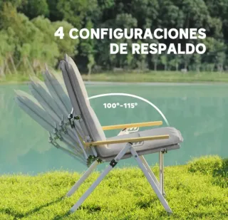 2 Sillas de Camping Plegables