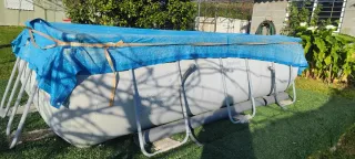 Piscina desmontable metal y plástico