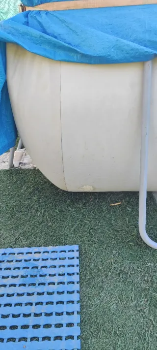 Piscina desmontable metal y plástico