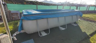 Piscina desmontable metal y plástico