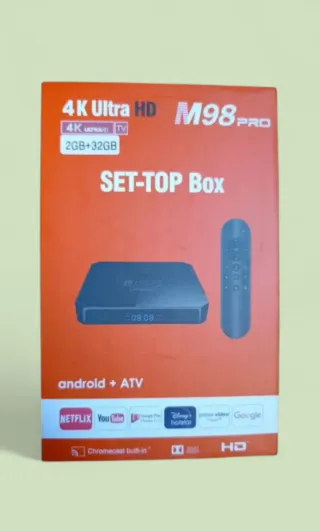M98 Pro TV Box 4K Ultra HD Android ATV
