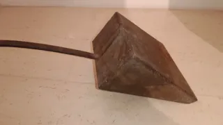 Pala hierro Recogedor antiguo de chimenea o suelo