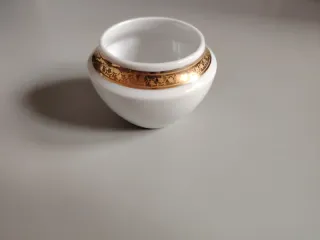 Vaso porcellana Ginori dorato 5,5cm