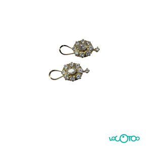 Pendientes Oro 18k con Circonitas