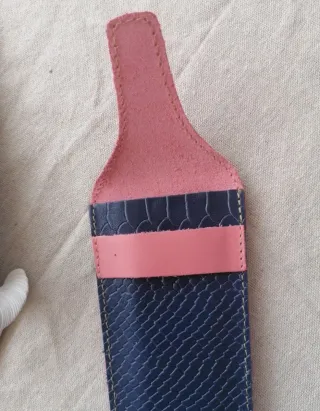 Funda piel + abanico Frida Kahlo