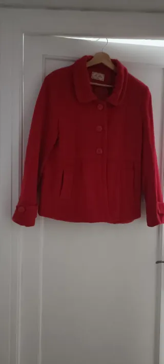 Vestido azul con flores blancas, talla M